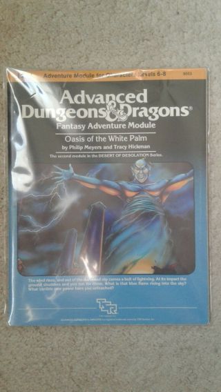 I4 Oasis Of The White Palm Ad&d Advanced Dungeons And Dragons 9053 Exc/vf,