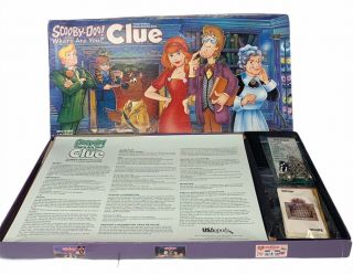 Vintage Scooby Doo Clue 1999 Parker Brothers Family Board Game Complete