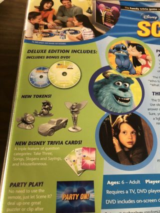 Disney Scene It Deluxe 2nd Edition DVD Board Game Tin 2007 2 DVD’s Complete 3