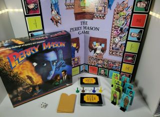 1987 The Perry Mason Game.  Mystery And Suspense Tsr Complete Vintage