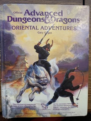 Ad&d – Oriental Adventures - Advanced Dungeons & Dragons D&d Ad&d