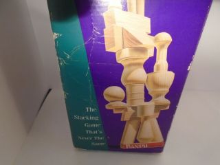 Milton Bradley BANDU Wooden block stacking game incomplete read 2
