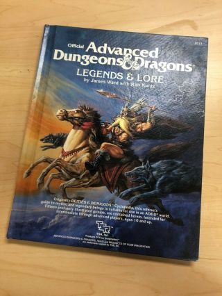 1984 Advanced Dungeons And Dragons Legends And Lore Tsr 2013 Ad&d