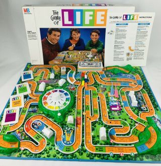 Vintage 1985 The Game Of Life By Milton Bradley - 100 Complete