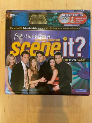 Friends Scene It Deluxe Edition 2 - Dvd Trivia Game,  Collectors Tin 100 Complete