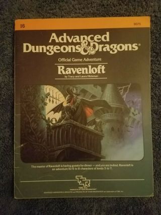 Ravenloft Module I6 From 1983 - Dungeons & Dragons - First Print - Ad&d