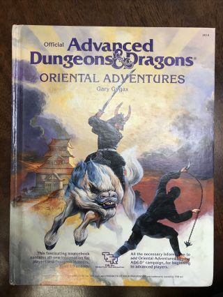 Ad&d – Oriental Adventures - Advanced Dungeons & Dragons - Tsr -