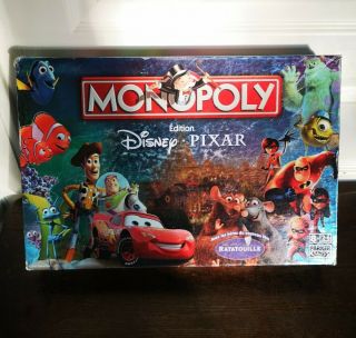 Jeu De Société Monopoly Édition Disney Pixar Par Parker Complet Ratatouille.