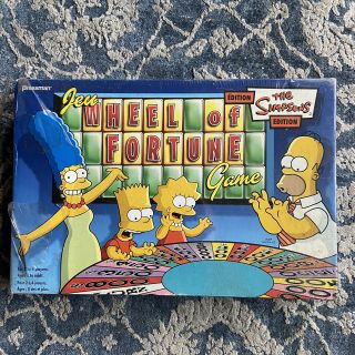 The Simpsons Edition Wheel Of Fortune Board Game Pressman