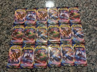 Pokemon Sword And Shield Base 18 Booster Packs