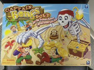 2005 Spin Master Captain Bones Gold Family Board Game Almost Complete (- 1 Coin)