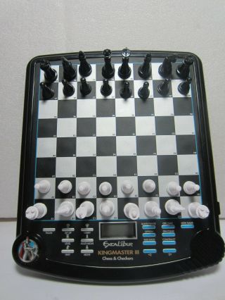 Excalibur 911e - 3 King Master Iii 2 In 1 Electronic Chess & Checker Game