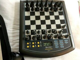 Electronic Chess Checkers Excalibur 911e Complete,  Carry Bag Manuals Barely