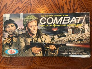 Vintage 1963 Combat Board Game Abc Tv Show Fighting Infantry