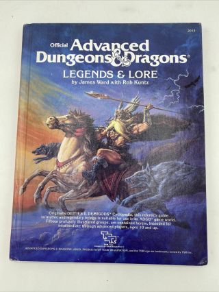 Advanced Dungeons & Dragons Legends & Lore 1984 (tsr 2103) R2