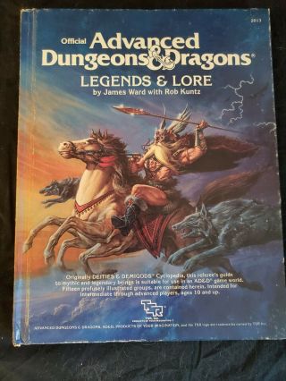 Ad&d Legends & Lore 1st Edition - Tsr,  Dungeons & Dragons 1984 James Ward