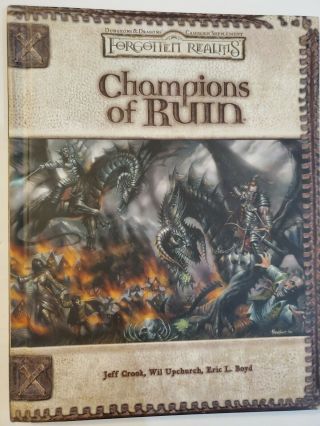 D&d 3e V3.  5 Champions Of Ruin Forgotten Realms Vg/nm