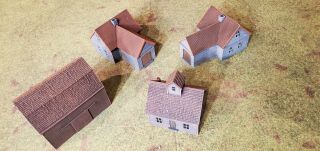 15mm Flames Of War Farm Houses And Barn Scenery Battlefield In A Box