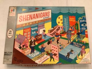 Vintage 1966 Shenanigans Carnival Of Fun Game Milton Bradley