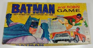 Vintage 1965 Batman And Robin Game Hasbro No.  2685 Capture The Joker Tv Series