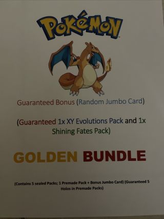 Pokemon Mystery Power Box 5 Pack Guaranteed Xy Evolutions & Shining Fates