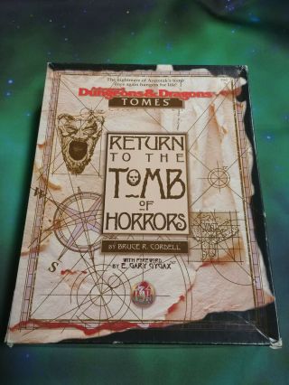 Ad&d: Tomes - Return To The Tomb Of Horrors - Tsr 1162 - Pbr