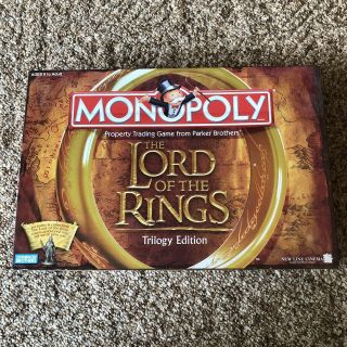 2003 Monopoly Lord Of The Rings Trilogy Edition Complete 100