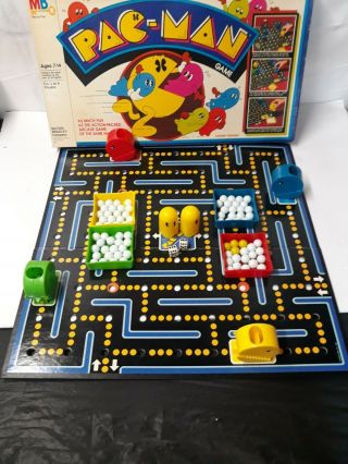 Vintage 1982 Milton Bradley Pac Man Board Game 99 Complete