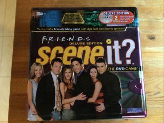 Friends Scene It Deluxe Edition Dvd Board Game 2005 In Metal Tin Complete