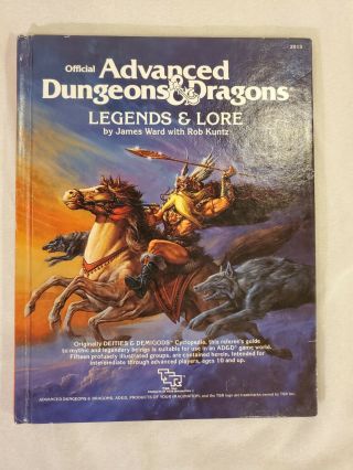 Legends And Lore - Dungeons And Dragons (d&d) 1st Edition