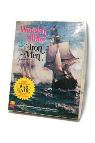 1975 Avalon Hill Wooden Ships & Iron Men