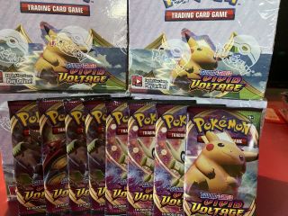 Pokémon Vivid Voltage Booster Box 1/4 =9 Packs Of 10 W/ Japanese Holo Or V Bonus 2