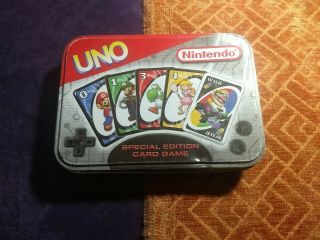 Mario Uno Cards And Tin Special Edition