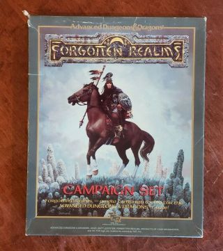 Forgotten Realms Campaign Set Ad&d Tsr Dungeons Dragons D&d Setting Game