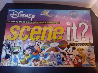 Disney Scene It? 1st Edition Disney Pixar Family Dvd Game 100 Complete Euc