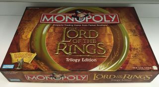 Monopoly The Lord Of The Rings - Trilogy Edition - Complete - Including Ring