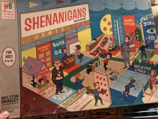 1964 Shenanigans Vintage Board Game Milton Bradley Usa 4480