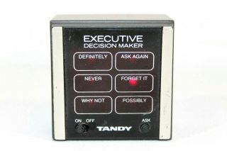 Vtg Radio Shack Tandy Executive Decision Maker 60 - 1008 Made In Hong Kong