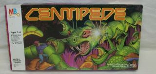 Complete 1983 " Centipede " Board Game (milton Bradley,  4326) Exl