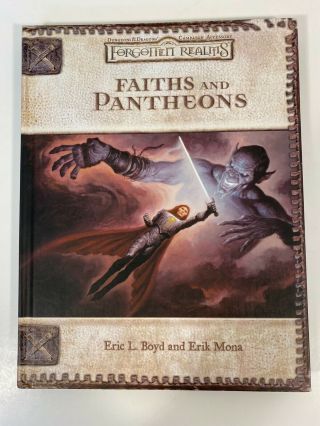 Dungeons & Dragons D&d Forgotten Realms Faiths & Pantheons D20 Hardback Book