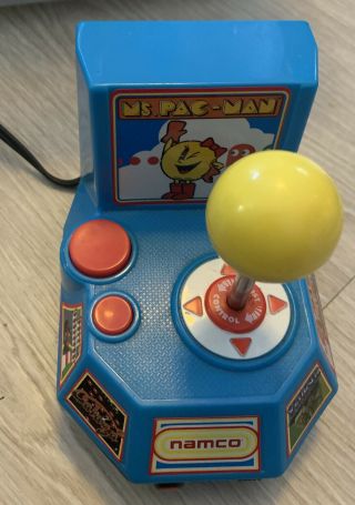 Ms.  Pacman 5 In 1 Plug And Play Tv Video Game 2004 Jakks Pacific Namco Pac - Man