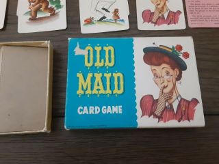 VINTAGE 1940 ' s WHITMAN OLD MAID CARD GAME COMPLETE 2996 2