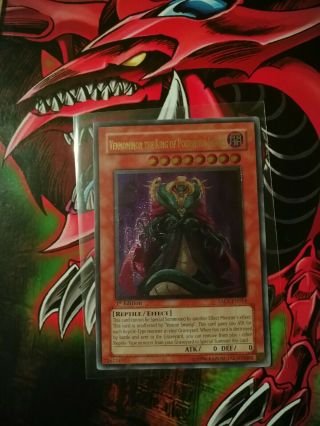Yu - Gi - Oh Vennominon The King Of Poisonous Snakes - 1st Ed Taev Ultimate
