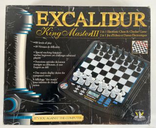 Excalibur King Master 3 Electronic Computer Chess Set -