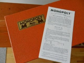 Jeu De Société Monopoly De Miro Company - En Francs - Boîte Orange