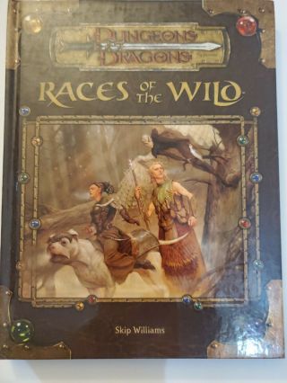 D&d 3e V3.  5 Races Of The Wild Vg/nm Dungeons And Dragons
