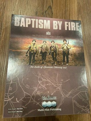 Baptism By Fire: The Battle Of Kasserine Bcs War Game By Mmp/gamers