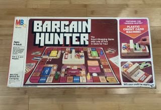 Vintage Bargain Hunter Board Game Milton Bradley 1981 100 Complete - Ships Fast