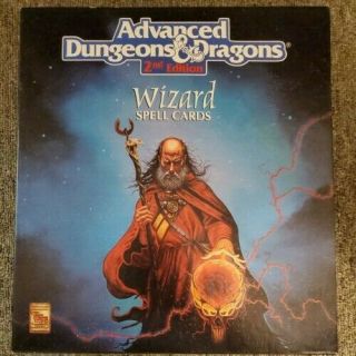 Advanced Dungeons & Dragons Wizard Spell Cards Box Set 9356