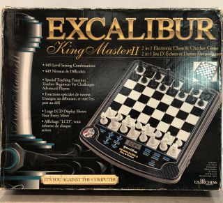 Excalibur Kingmaster Ii Chess & Checkers Electronic Computer Game Read